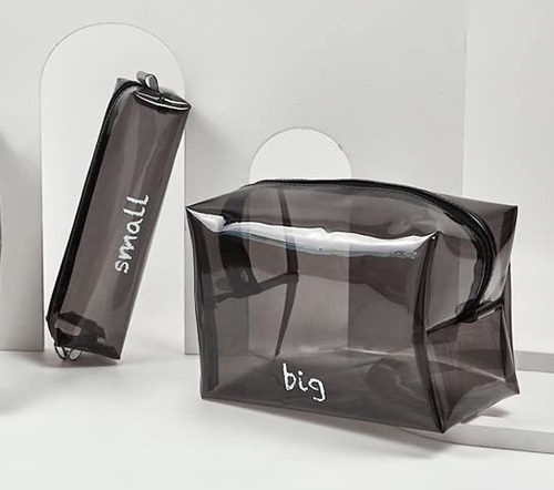 Bolsa De Aseo, Juego De 2 Bolsas De Maquillaje Transparentes