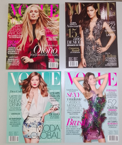 Revista Vogue 4 De Colección. Año 2914. Excelente Estado. 