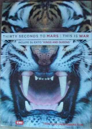 Afiche Original 30 Seconds To Mars, Kings And Queens