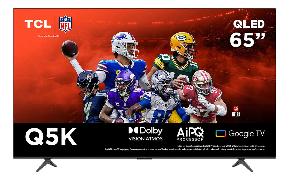 Smart Tv Pantalla 65 65q5k Tcl Google Qled 4k Voice Control