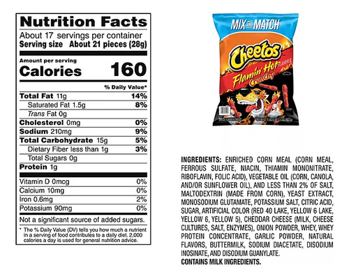 Cheetos Flamín Hot 2 Bolsas Mix And Match506.7gc/u