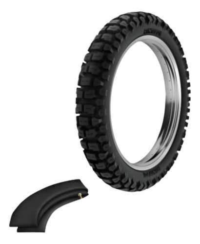 Combo Pneu Rinaldi 90/90-18 (t) Rt36 + Camara Rinaldi Ra18