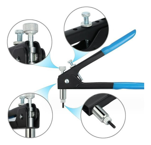 Kit Remachadora Tuerca 86 Piezas M3 A M8 Remache Ciego