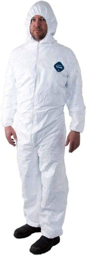 Tyvek Disposable Suit By Dupont With Elastic Wrists, Ankles