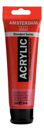 Acrílico Amsterdam Serie Standard 120ml Colores Color 399 Rojo Naftol Oscuro