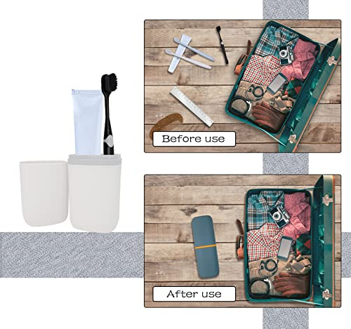 Estuche De Viaje Para Cepillos De Dientes Sietdeseo, Soporte