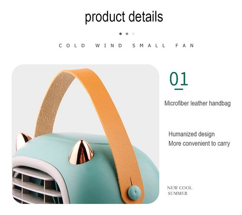 Imagen 3 de 8 de Ventilador Humidificador Aire Acondicionado Portátil Remax