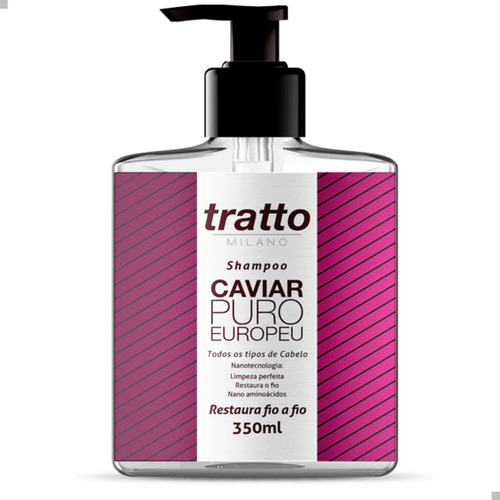 Shampoo Caviar Puro Europeu 350ml Cabelos Finos Quebradiços
