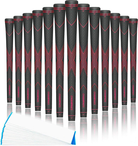 13 Grips Para Palos De Golf Traction-x - Standard - Rojo