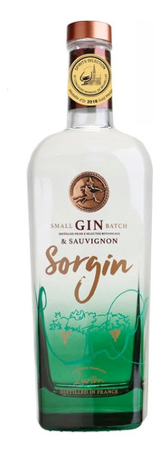 Gin Sorgin Small Batch X 750 Ml-hecho C/uvas Sauvignon Blanc