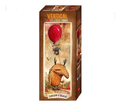 Rompecabezas Heye 29743 Zozoville Globo Rojo 1000 Piezas