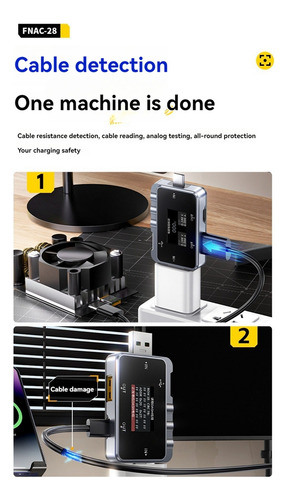 Voltímetro Digital Usb Tester, Amperímetro Con Pantalla Lcd