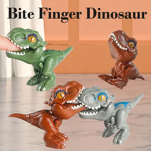 Dinossauro Dedo Modelo Mão mordida, Jurassic Dino Toy, articulações móveis,  jogo familiar, presente de Natal para