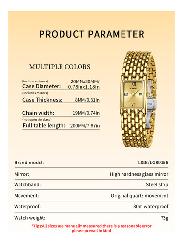 Relojes Moderno Mujer Impermeable Cuarzo Reloj