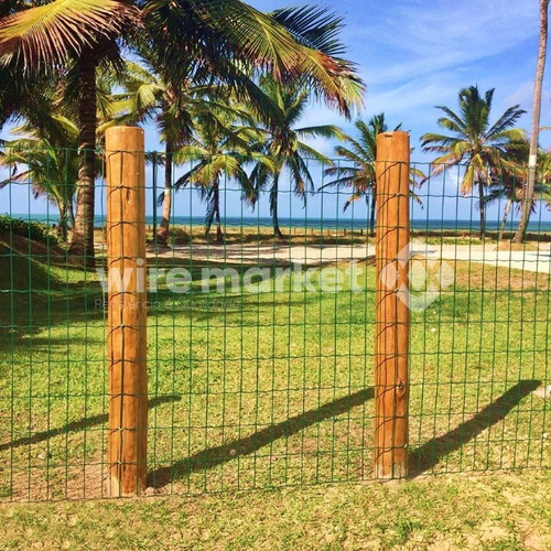 Imagem 3 de 6 de Tela De Jardim Decorativa 5,00 X 1,00m Revestida Pvc Verde