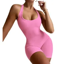 Comprar Mono Corto Sin Mangas De Una Pieza Para Deportes De Fitness