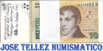 Comprar Fajo 100 Billetes $ 10 Serie Ñ Año 2014 Sin Circular Palermo