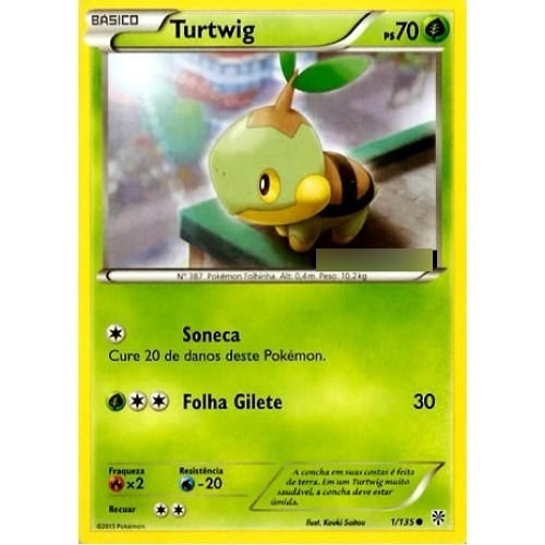 Turtwig - Pokémon Planta Comum - 1/135 - Pokemon Card Game
