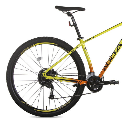 Bicicleta Audax Havok Nx Mtb Shimano 18v Amarelo E Laranja