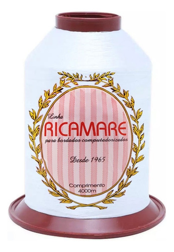 Linha Ricamare Para Bordar Vc 4000m 100% Poliéster Cor 2021- Cobre Claro