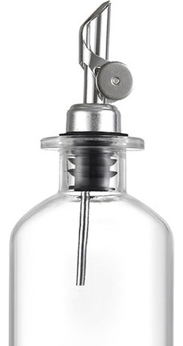 Botellas De Aceite De Oliva Vinagre Titular Plata 350ml
