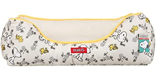 Cama Para Perros Peanuts Snoopy & Woodstock Cuddler En Beige