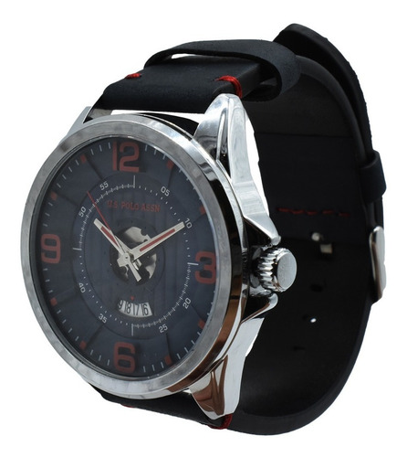 Reloj Pulsera U.s. Polo Assn. Uscwm-48-0059 Con Correa De Caucho Color Azul Marino