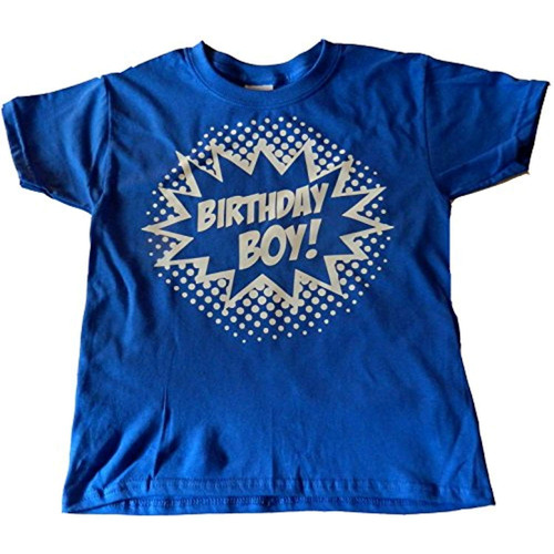 Camiseta Cumpleaños Niño Superhéroe