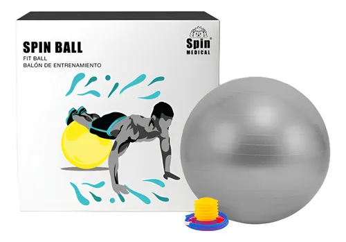 Balón Terapéutico | Pelota Yoga | Anti Burst 55cm + Inflador