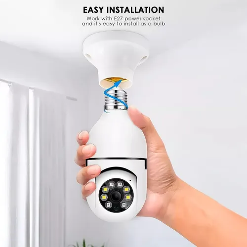 Camara Ampolleta Wifi 5g Seguridad Vigilancia Soquete E27