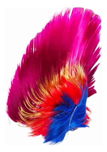 Peluca Cresta Mohicano Para Carnaval Multi Color Talla Unica