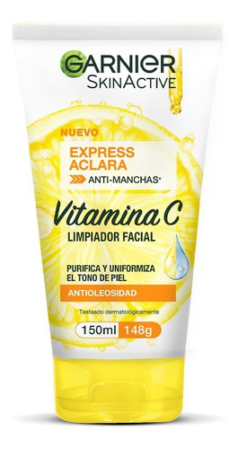 Limpiador Facial Garnier Aclara Anti Manchas Vitamina C