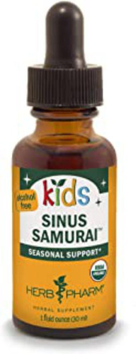 Herb Pharm Kids Certified- Sinus Samurai Liquid Herbal Form