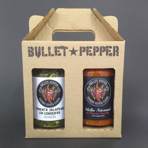 Imagem 1 de 5 de Kit Pimentas Bullet Pepper - Artesanal E Jalapeno Conserva