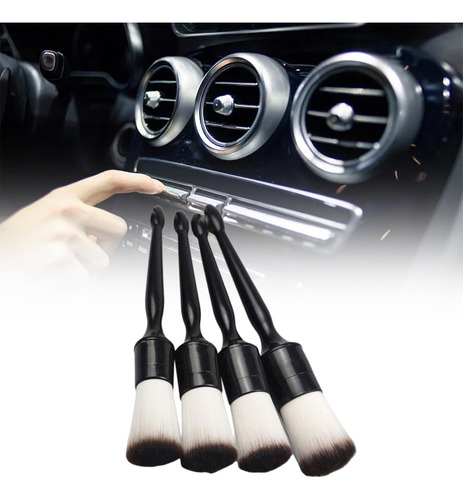 Juego De Cepillos Para Detalles De Automóviles De 4 Piezas