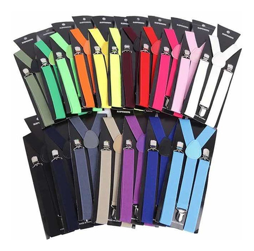 Tirantes Suspenders Unisex De Vestir Colores Facturado