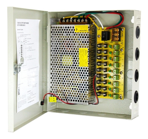 Fonte Rack Organizadora Estabilizada 12v 10 Amperes