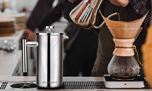 Vitasunhow Cafetera De Prensa Francesa Aislada Sistema De Fi