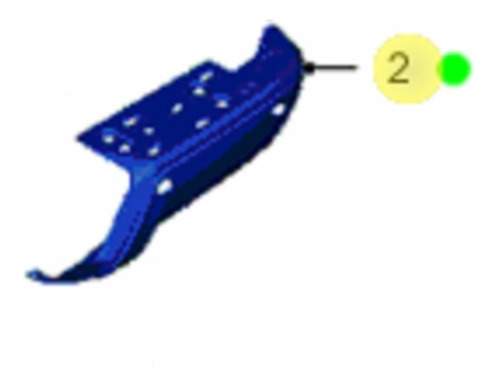 Paragolpe Tras Cromado Derecho Ranger 12/19 Sin Sensor Ford