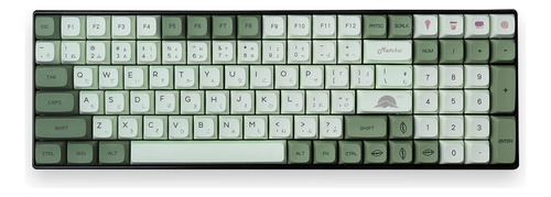 Teclas Matcha Keycaps Pbt Xda 124 Ingles Y Japones Sublimado