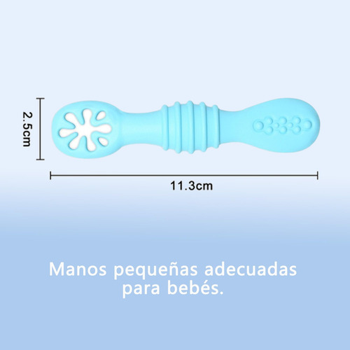 Cucharas Para Bebe De Silicona,juego De 6 Cucharas