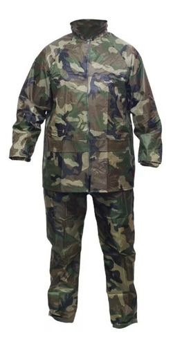 Conjunto Roupa Impermeável Scott Camuflado