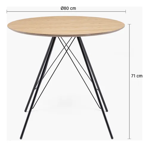 Mesa Comedor Levi Ash Negro Form