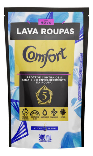 Sabão líquido Comfort Hydra Sérum sachê 900 ml