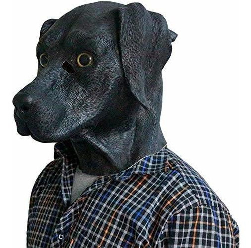 Latex Animal Dog Mask Labrador Mask Disguise Adult Headgear 