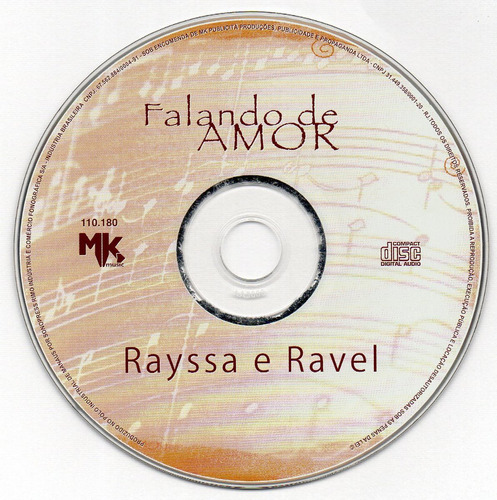 Cd Rayssa E Ravel - Falando De Amor - Frete Grátis