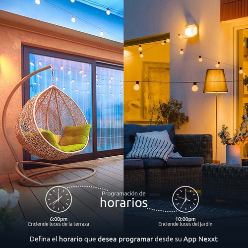 Enchufe Inteligente Dual Con Wi-fi Para Exteriores Nhp-o610