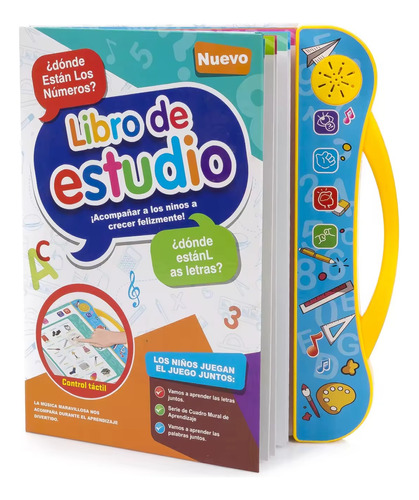 Libro Didáctico Bilingüe Para Niños Juguete Con Sonido