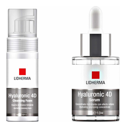 Kit Hyaluronic 4d Espuma De Limpieza + Serum 4d Lidherma