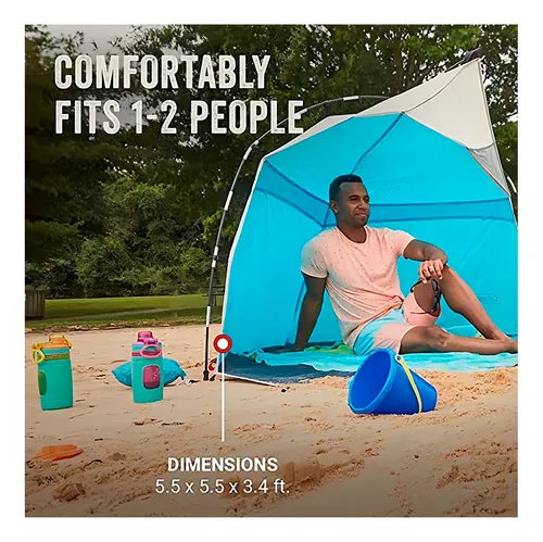 Toldo Carpa Plegable Playera 2 Personas Camping Con Estuche